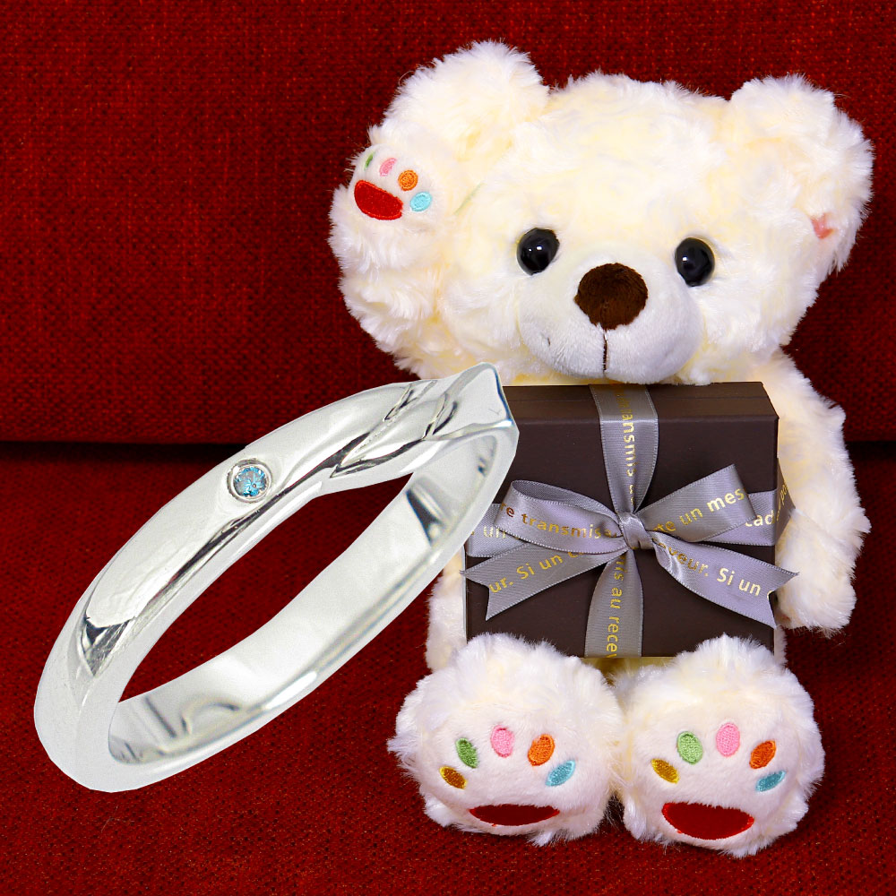 新品　　ダイヤモンドリング　結婚指輪　ぬいぐるみ 世界で一番キュートなリングベアラー？！「Steiff」×「BIJOUPIKO