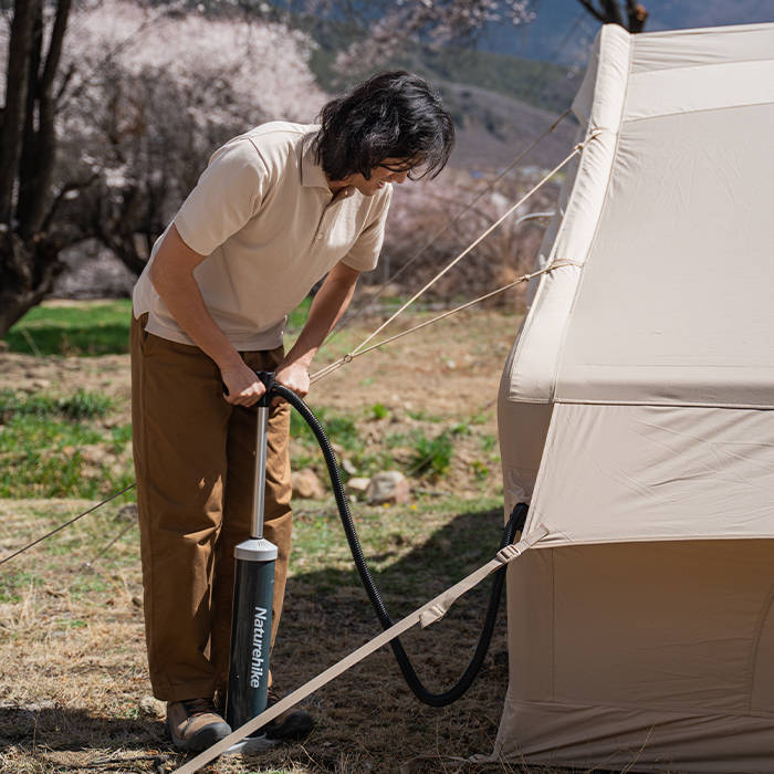 印象のデザイン Naturehike インフレータブルテント エアーテント ロッジ テント 防水 オールシーズン 小屋 3人用 4人用 パークテント ロッジ型テント キャンプ 設営簡単 自立式 耐水圧3000mm 前室ポール3つ付き 日焼け対策 ファミリーキャンプ カップル Fucoa Cl