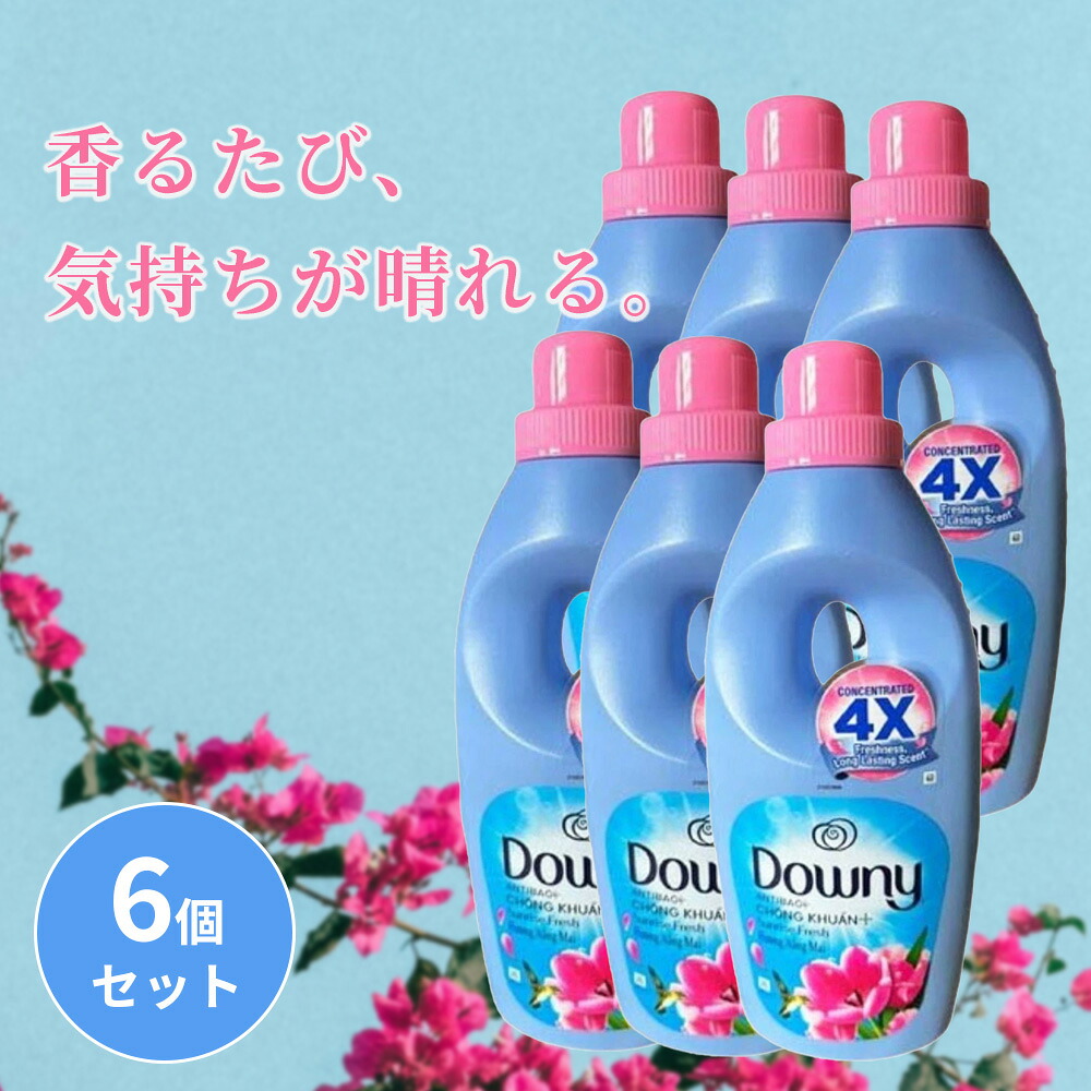 メキシコダウニー サンライズフレッシュ 900ml 6個セット 濃縮タイプ 柔軟剤 ダウニー downy 大容量 本体 特大 洗濯 ボトル ランドリー 液体柔軟剤　ベトナムダウニー アジアンダウニー