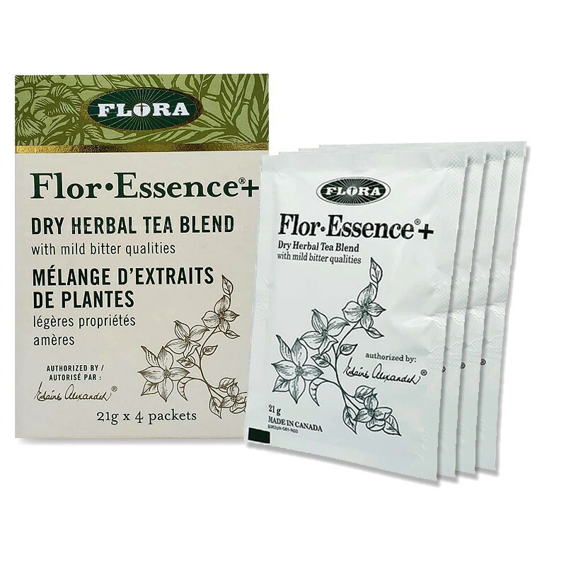 フローエッセンスプラス 素っ気ない 1箱（4袋入り口・入口）細末手合い FLORAフローラハーブクレンズ  flor essence  FLORAHEALTH