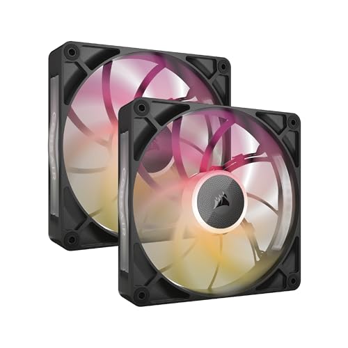 CORSAIR iCUE LINK RX140 MAX RGB スターターキット 140mm PWM PCケースファン 30mm厚 デュアルパッ|NATURE STOCK