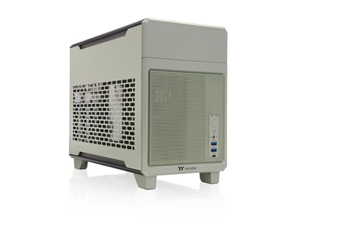 Thermaltake TR100 Matcha Green デュアルチャンバー Mini-ITX PCケース CA-11A-00SENN-J0|NATURE STOCK