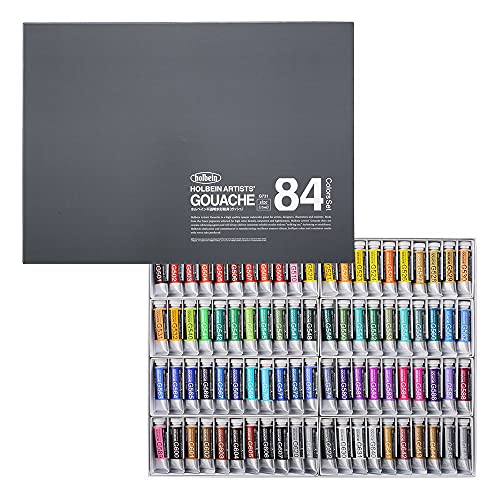 ホルベイン 不透明水彩絵具〈ガッシュ〉 G731 15ml 84色セット 03731｜NATURE STOCK