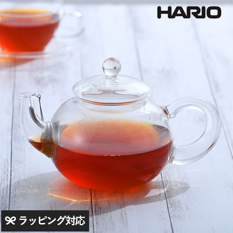 楽天市場 Hario ハリオ ジャンピングティーポット 2人用 ティーポット 耐熱ガラス ガラス おしゃれ 日本製 茶こし付き 食洗器対応 ギフト 急須 ジャンピングポット Natu Robe