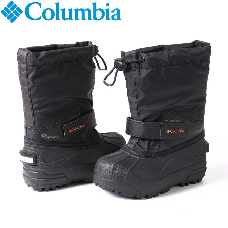 Columbia コロンビア Childrens Powderbug Forty チルドレンズ パウダー バグ フォ 13 18 0cm 012 Black Ora 1324 35 Off