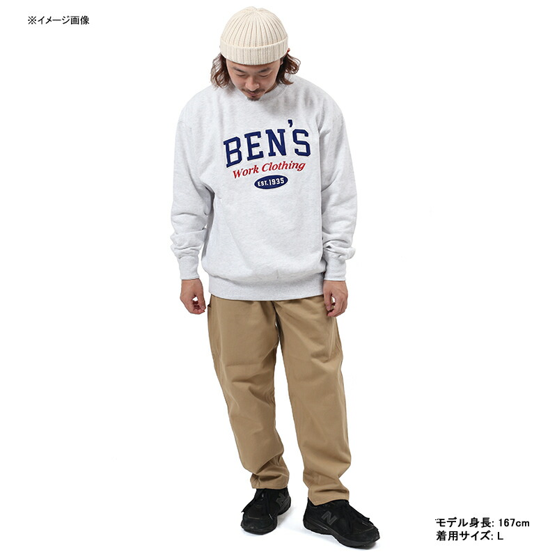 Ben Davis ベンデイビス 21秋冬 Ben S Letterd Crew L Ash Bullpadel Cl