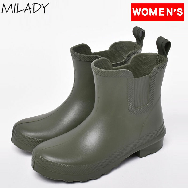 Milady ミレディー 超軽量レインシューズ ML736 L KHAKI 12147362 人気の