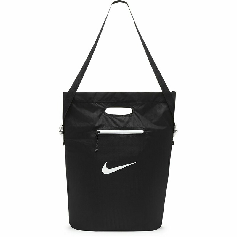 NIKE(ナイキ) スタッシュ トート 小さく収納なバッグ 13L (010)ブラック×ブラック×(ホワイト) NJP-DD1357-010