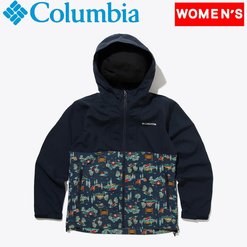 Columbia コロンビア Hazen Patterned Jacket ヘイゼンパターンド ジャケット ウィメンズ L 464  Collegiate Navy×Camp PL0822 男女兼用