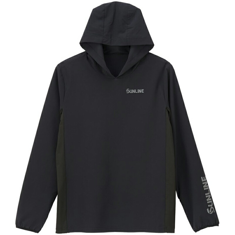 市場 サンライン M ブラック SUNLINE BUGOFFロングフーディ