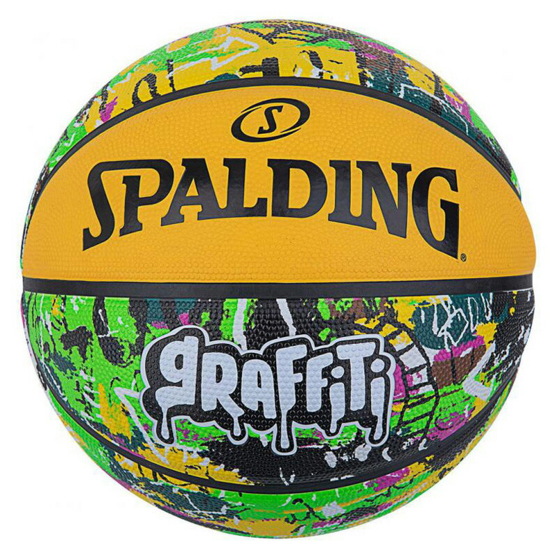 SPALDING スポルディング グラフィティ ラバー 7号球 グリーン×イエロー 84374Z 価格