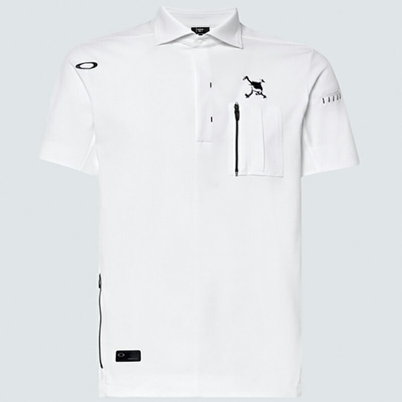 OAKLEY オークリー SKULL REVOLVE 3D POCKET SHIRT FOA403518 M WHITE U-12678  【65%OFF!】