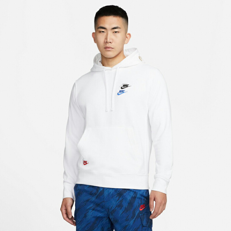 NIKE(ナイキ) NSW SPE FT L S フーディ メンズ L ホワイト×ホワイト(100) NJP-DD4667-100