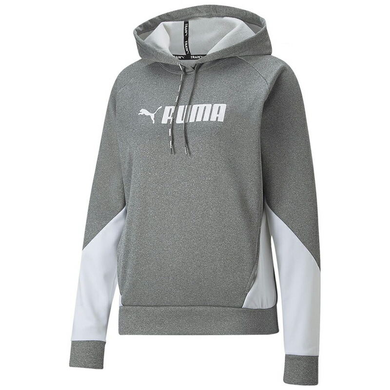 PUMA(プーマ) PUMA FIT テックニットフーディー XL MEDIUM GRAY HEATHER(03) 522846