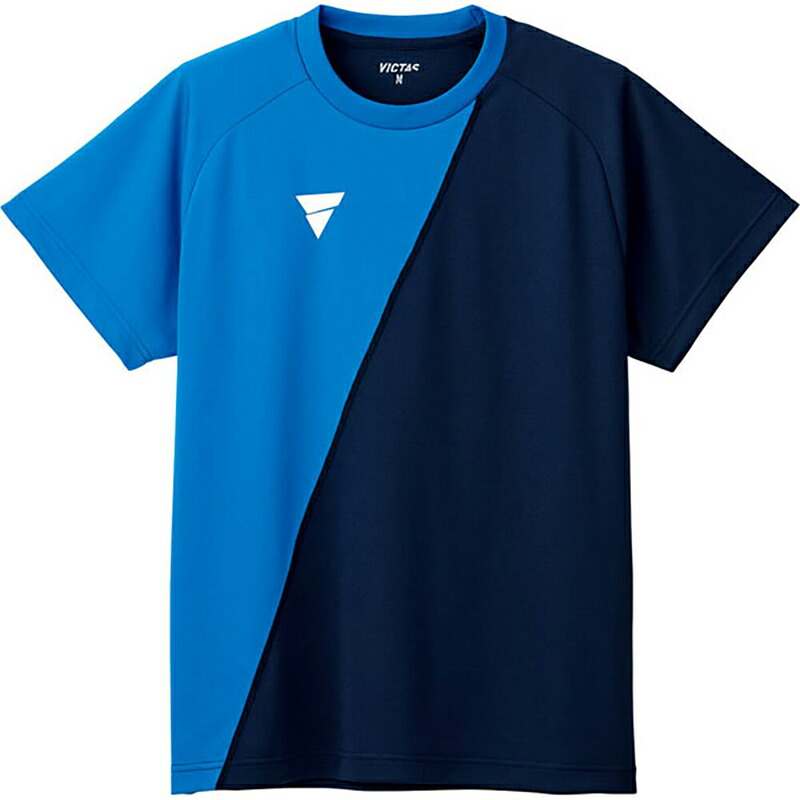 VICTAS ヴィクタス V-TS230 Tシャツ 2XL 5060 ブルー×ネイビー YTT-532101 2022年のクリスマス