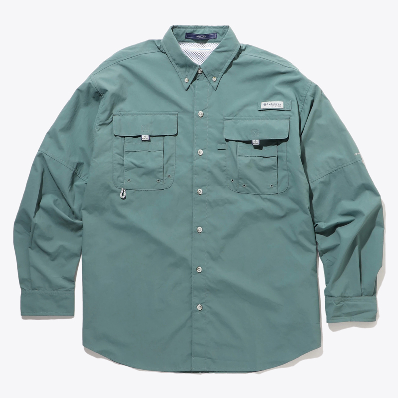 Columbia コロンビア BAHAMA II L S SHIRT バハマ ロングスリーブ シャツ メンズ 346 METAL FM7048  人気No.1