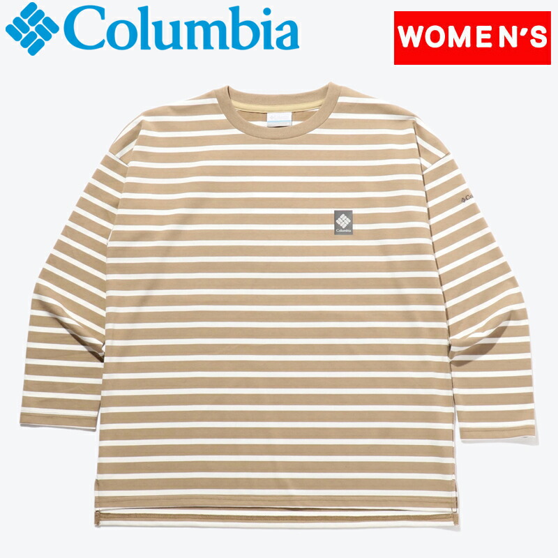 1485円 定期入れの Columbia コロンビア W リラクシング モーメント ロング スリーブ クルー ウィメンズ L 214 BEACH  SEA PL3903