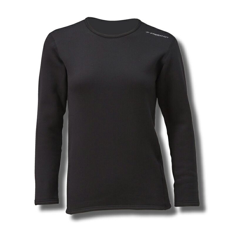 フリーノット(FREE KNOT) ハヤブサ フリーノット レイヤーテックアンダーシャツ 超厚手 Women's M 90 ブラック Y1659W-M-90