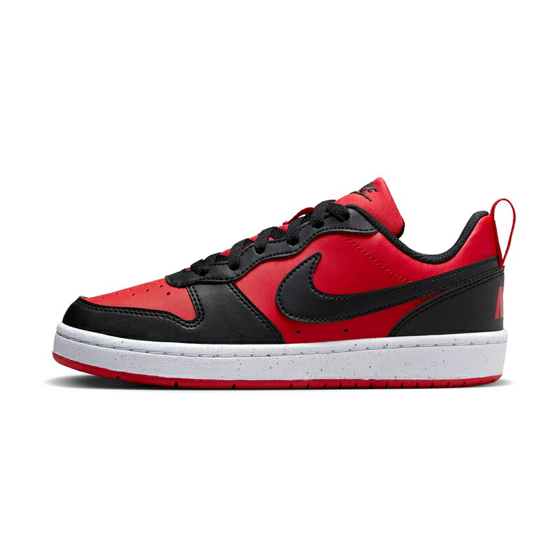 NIKE(ナイキ) COURT BOROUGH LOW RECRAFT GS 24.5cm (600)ユニバーシティレッド/ブラック/ホワイト DV5456600