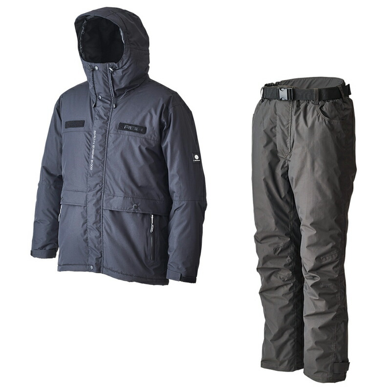 楽天市場】在有即配宅配便 リバレイ RBB PUウォームスーツ Lグレー