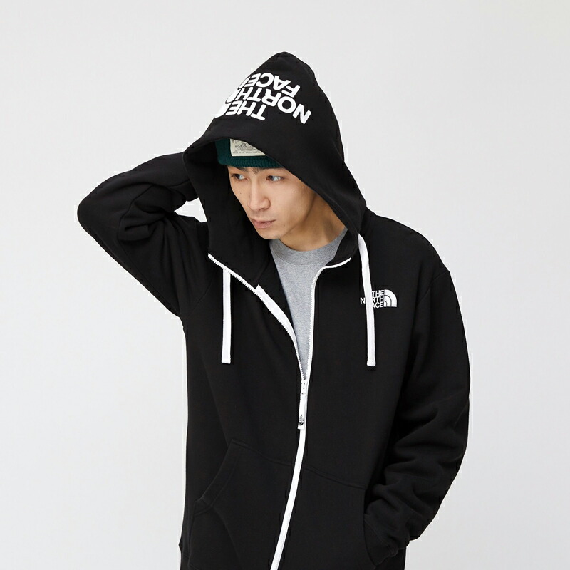 THE NORTH FACE(ザ・ノース・フェイス) NT12340 S メンズ フーディ フルジップ リアビュー ブラック(K) アウトドア 