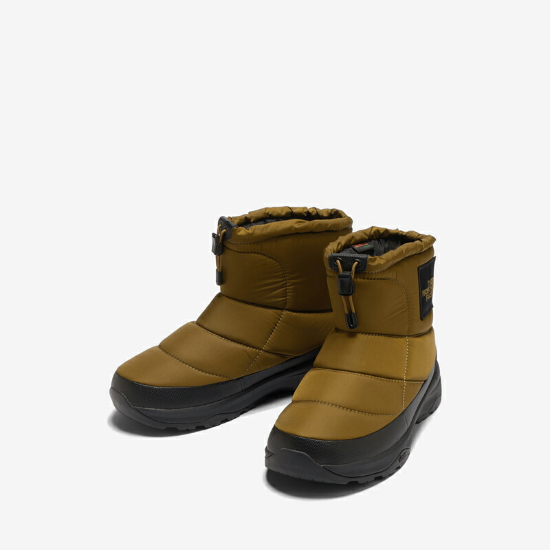 THE NORTH FACE(ザ・ノース・フェイス) ヌプシ ブーティ ウォータープルーフ ロゴ ショート 6/24.0cm モスグリーン×TNFブラック(MG) NF52280