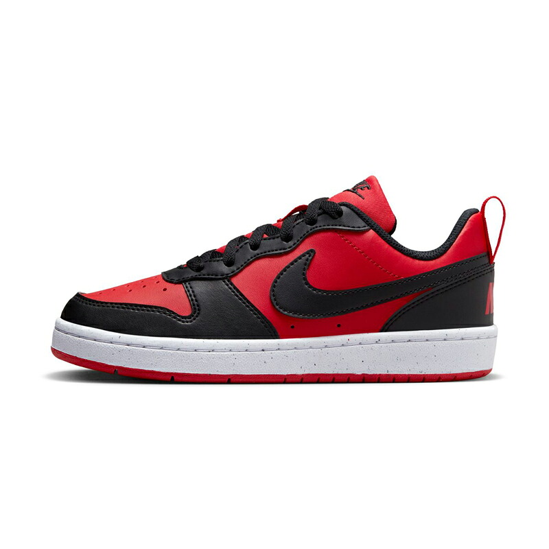 NIKE(ナイキ) コート ボロー LOW リクラフト GS 25.0cm (600)ユニバーシティレッド/ブラック/ホワイト DV5456600