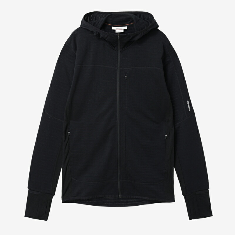 icebreaker(アイスブレイカー) メリノB 300 リアルフリース ディセンダー LS ジップフーディー メンズ IB0A57CQ 全2サイズ｜ナチュラム アパレル専門店
