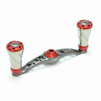【7/18~店内最大7500円OFFクーポン】 リブレ(LIVRE) フルコンプ クランク シマノ用 右巻き 90mm GMR(ガンメタ×レッド) FRSK90-A0-GMB|ナチュラム フィッシング専門店