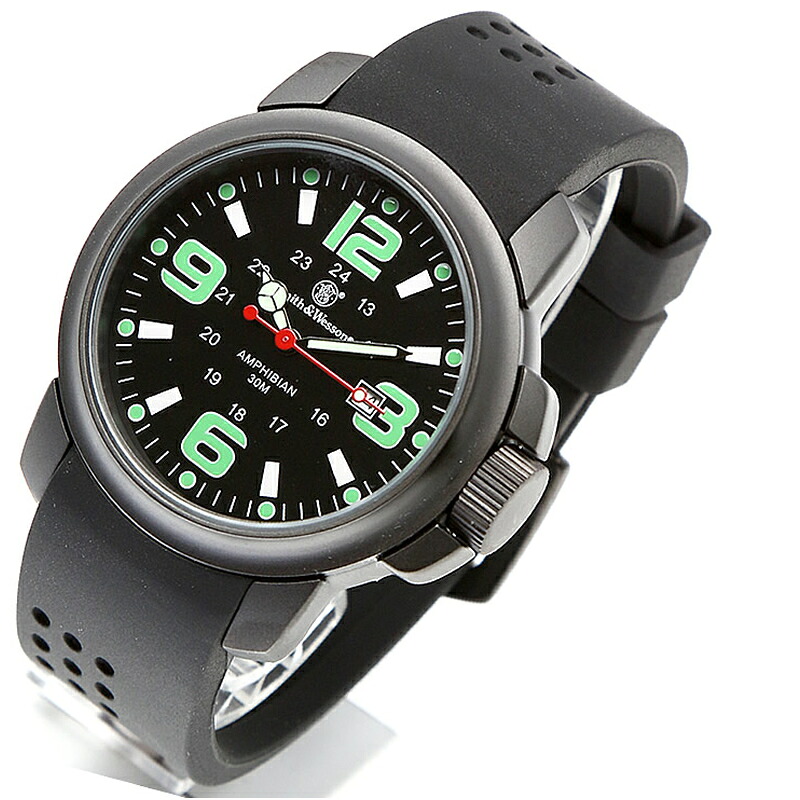 Smith\u0026Wesson(スミス\u0026ウェッソン) AMPHIBIAN COMMANDO WATCH(アンフィビアン コマンドー ウォッチ) ブラック sww-1100