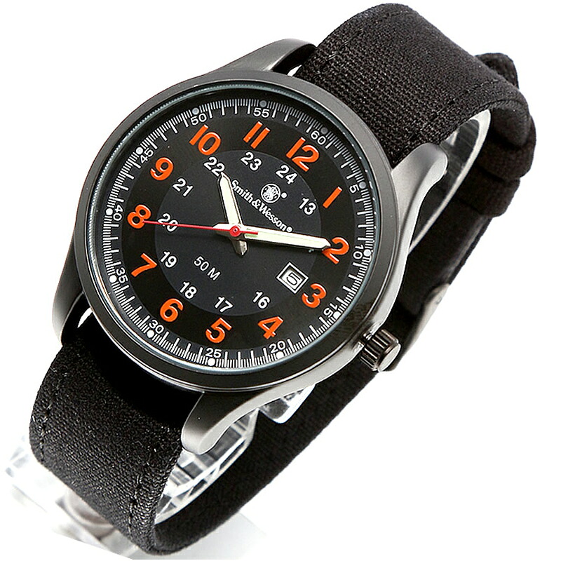 Smith\u0026Wesson(スミス\u0026ウェッソン) CADET WATCH(カデット ウォッチ) ブラック×レッド sww-369-or