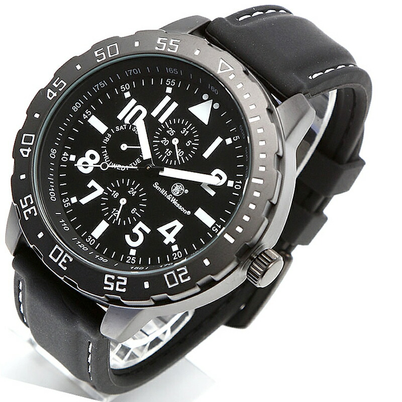 Smith\u0026Wesson(スミス\u0026ウェッソン) CALIBRATOR WATCH(キャリブレーター ウォッチ) ブラック×ホワイト sww-877-wh