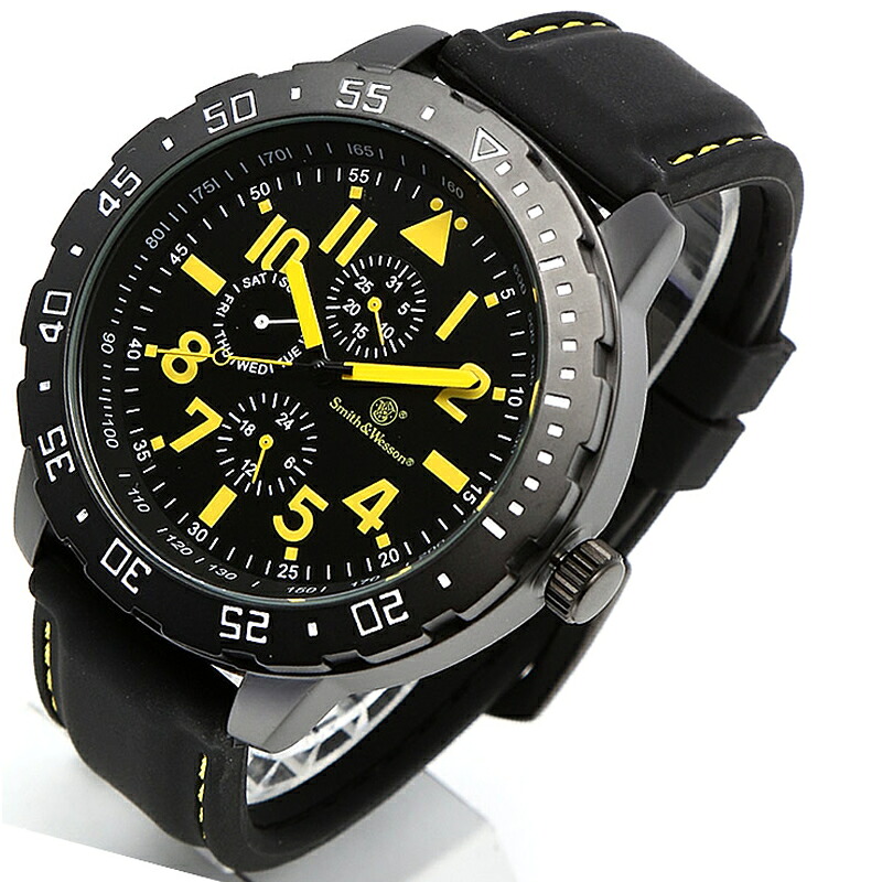 Smith\u0026Wesson(スミス\u0026ウェッソン) CALIBRATOR WATCH(キャリブレーター ウォッチ) ブラック×イエロー sww-877-yw
