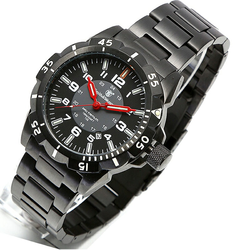 Smith\u0026Wesson(スミス\u0026ウェッソン) EMISSARY WATCH(エミッサリー 御覧なさる) 黒いこと sww-88-b