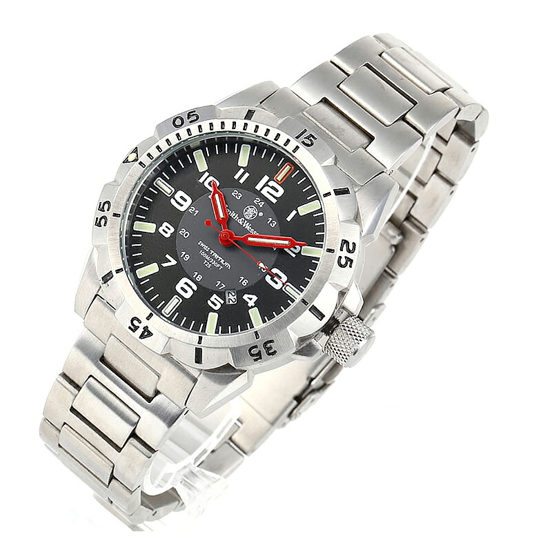 Smith\u0026Wesson(スミス\u0026ウェッソン) EMISSARY WATCH(エミッサリー 御覧なさる) しろがね色 sww-88-s