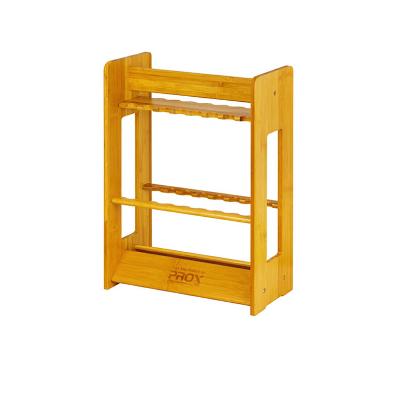 楽天市場】(PROX) アルミロッドスタンド木目調 24本用 PX31624