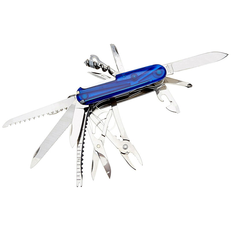 VICTORINOX(ビクトリノックス) 【国内正規品】スイスチャンプT2 ブルー(トランスペアレント) 1.6795.T2