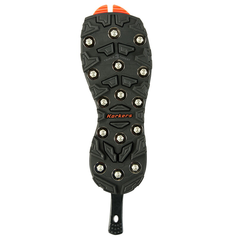 【7/18～店内最大7500円OFFクーポン】 KORKERS(コーカーズ) Triple Threat Carbide Spike Sole US09 FA3045-09｜ナチュラム フィッシング専門店