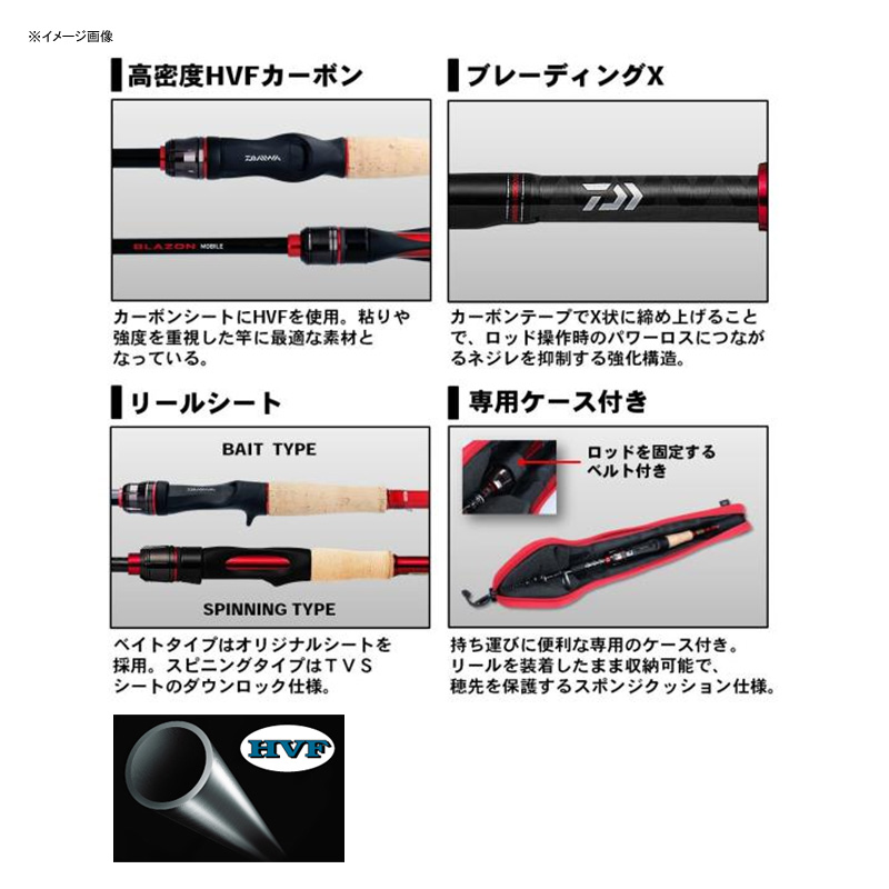 楽天市場 ダイワ Daiwa ブレイゾン モバイル 6106tmb ナチュラム フィッシング専門店