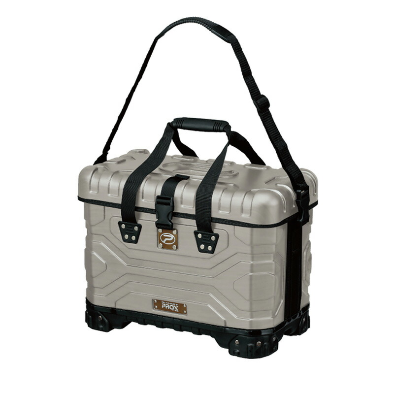 【7/18~店内最大7500円OFFクーポン】 プロックス(PROX) コンテナギアハードタックルバッグ 25L シャンパンゴールド PX15425CG|ナチュラム フィッシング専門店