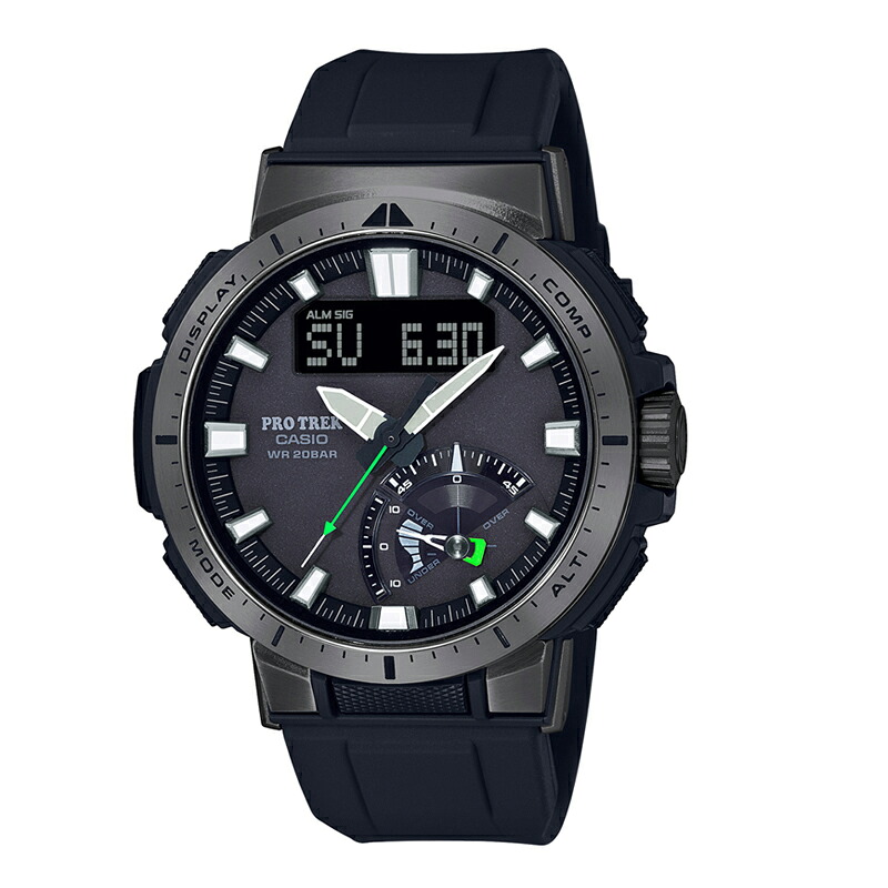 PROTREK(プロトレック) 【国内置き目品】PRW-70Y-1JF 20空圧雨合羽手ごわいソーラー 黒いこと PRW-70Y-1JF