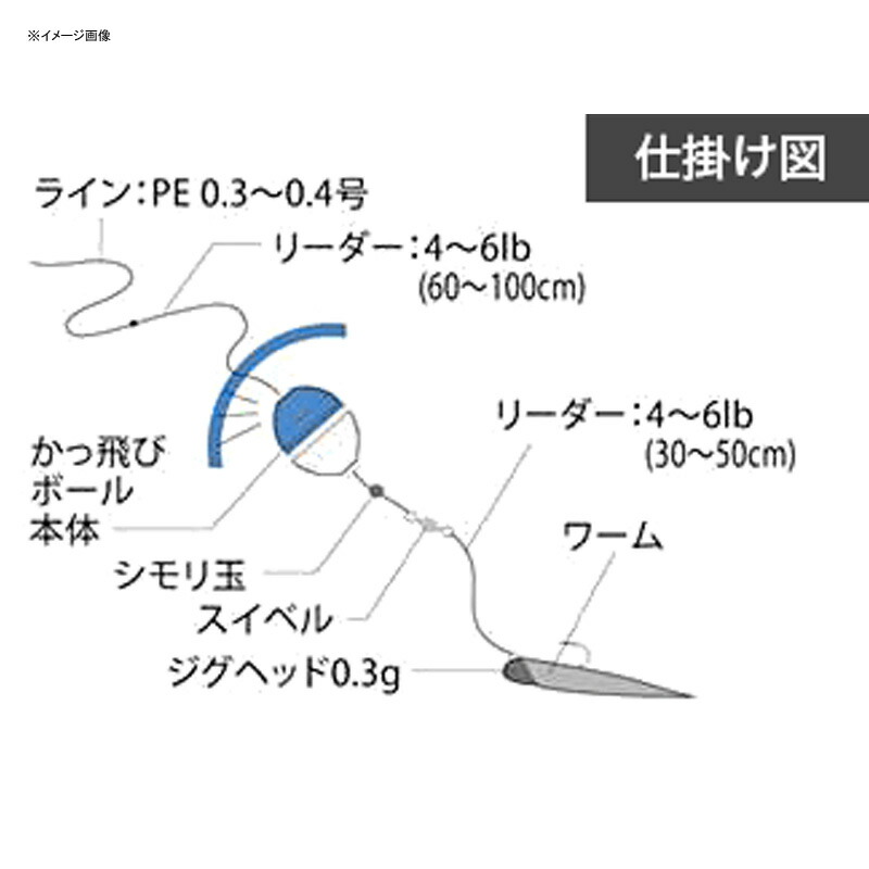 楽天市場 ハピソン Hapyson かっ飛びボール ファストシンキング 6 0g B ブルー Yf 305 ナチュラム フィッシング専門店