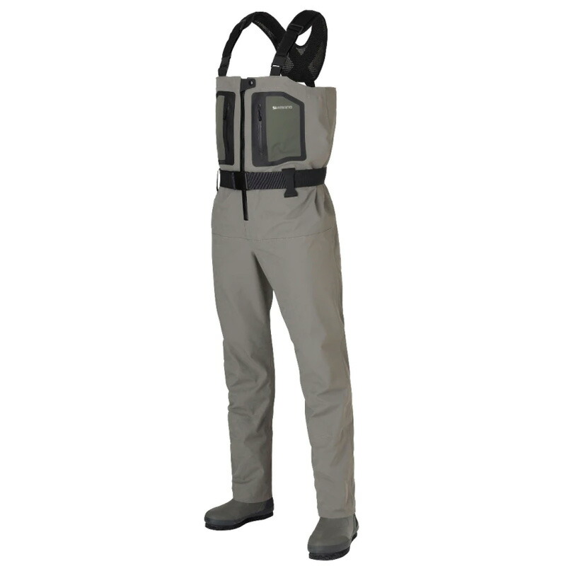 【7/18～店内最大7500円OFFクーポン】 シマノ(SHIMANO) FF-001V DS+4 ストレッチウェーダー カットピンフェルト ML グレベジュ 599285｜ナチュラム フィッシング専門店 35,786円