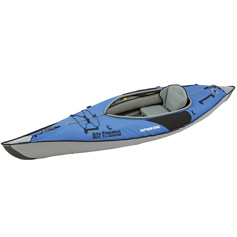 キャプテンスタッグ(CAPTAIN STAG) 大気圏一こま フィッシャー インフレータブルカヤック BL(青色) US-1003