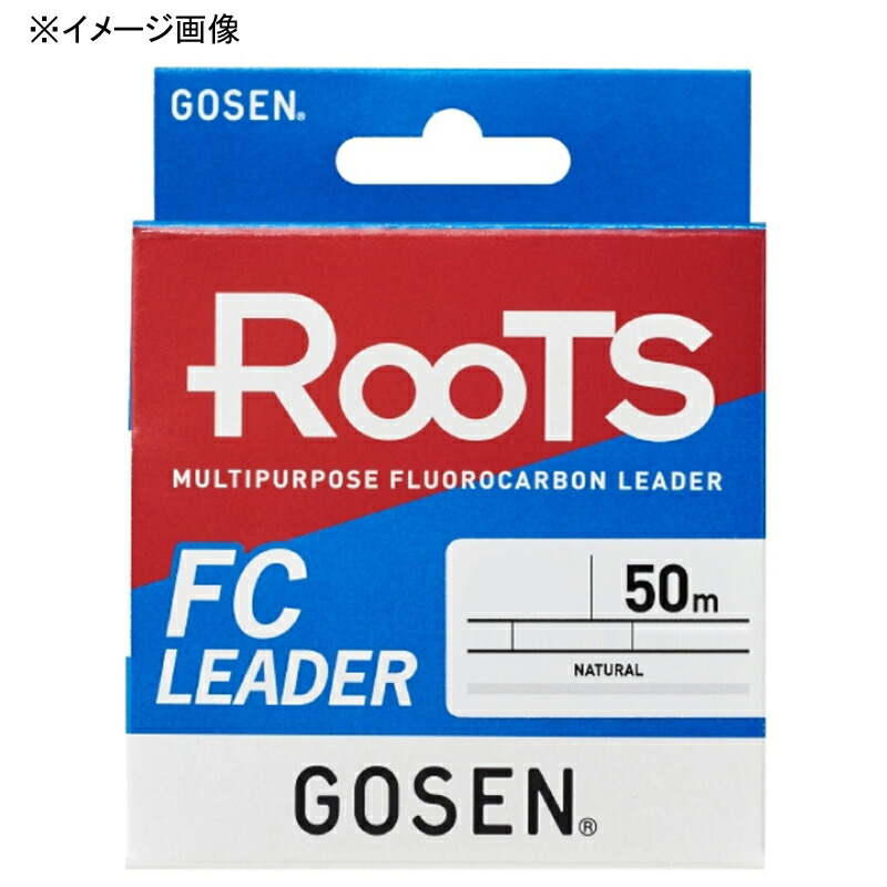 5％OFF】 ゴーセン GOSEN ルーツ FCリーダー 50m 18号 60lb ナチュラル GMRFN0560N cmdb.md