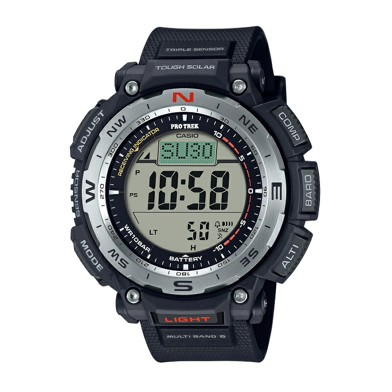 【7/18~店内最大7500円OFFクーポン】 PROTREK(プロトレック) 【国内正規品】PRW-3400-1JF 10気圧防水 ブラック PRW-3400-1JF|ナチュラム フィッシング専門店