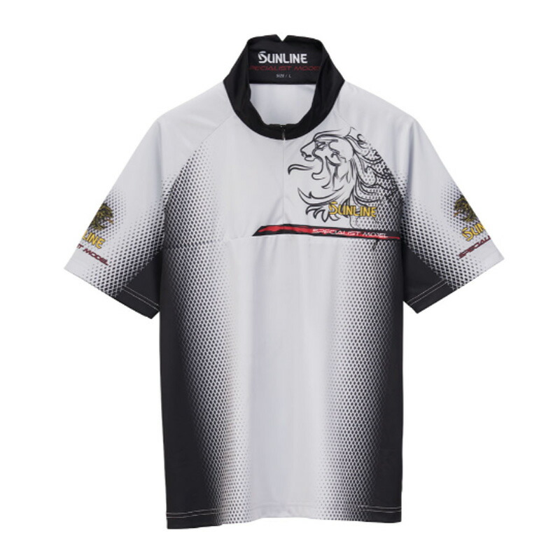 サンライン　PRODRYシャツ（半袖）　SUW-04502CW ブラック　L サンライン PRODRYシャツ（半袖） SUW-04502CW | ウェアー類