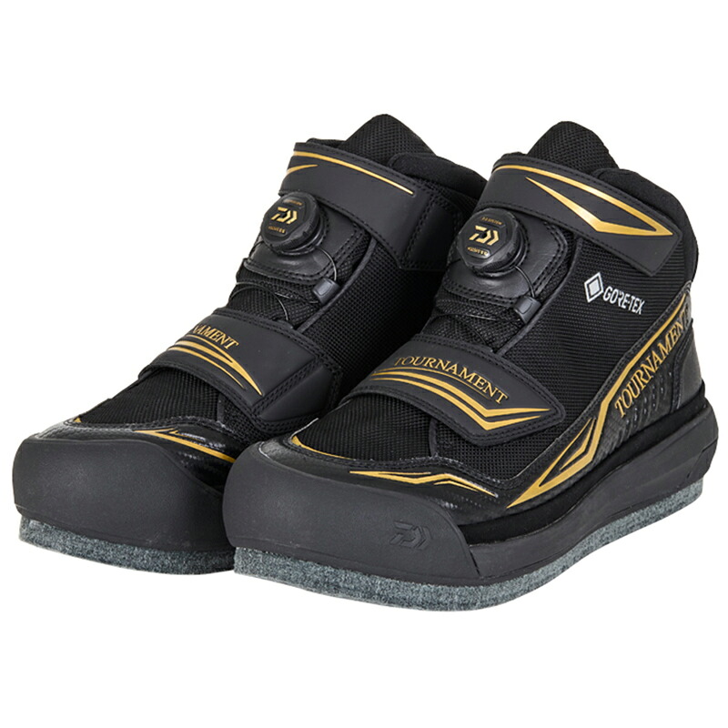 【7/18～店内最大7500円OFFクーポン】 ダイワ(Daiwa) TM-2501G トーナメント GORE-TEX シューズ ブラック 25.0 08605442｜ナチュラム フィッシング専門店