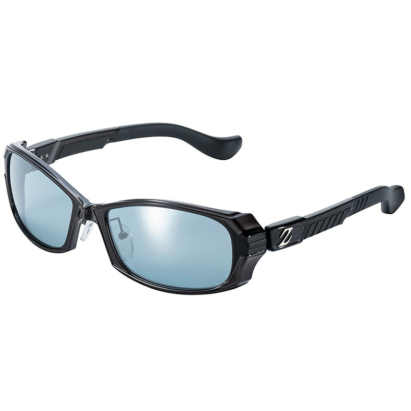 Zeque by ZEAL OPTICS(ゼクー バイ ジールオプティクス) DD(ディーディー) GLOSS BK 御師匠さん青色×しろがね色銀鏡 F-2166 ウェア・アクセサリー-偏光サングラス