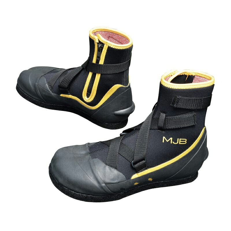 下野(しもつけ) MJB ハイパーフィットシューズ NS DR 中割 LL 黒いこと×ゴールド SZ-418DR